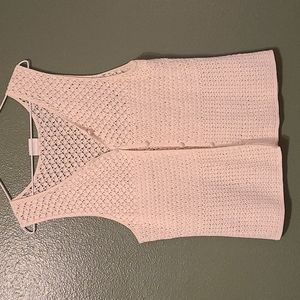 white villager vest sweater